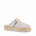 Mou Jute clog plain suede chalk