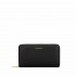Coccinelle portafoglio zip Metallic soft nero