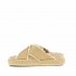 Mou sandalo Rope bio sandal Criss-cross raffia metal natural