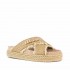 Mou sandalo Rope bio sandal Criss-cross raffia metal natural