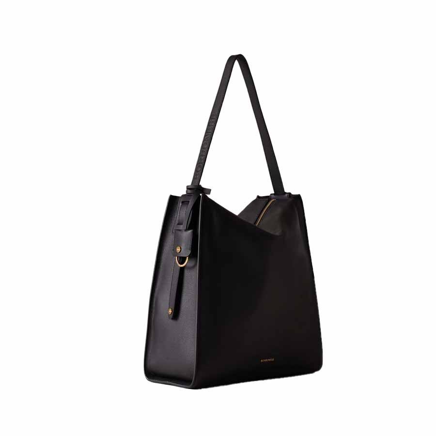 Borbonese borsa Dèjeuner secchiello medium nero