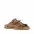 Coral Blue birkenstock slide double band jewel cognac