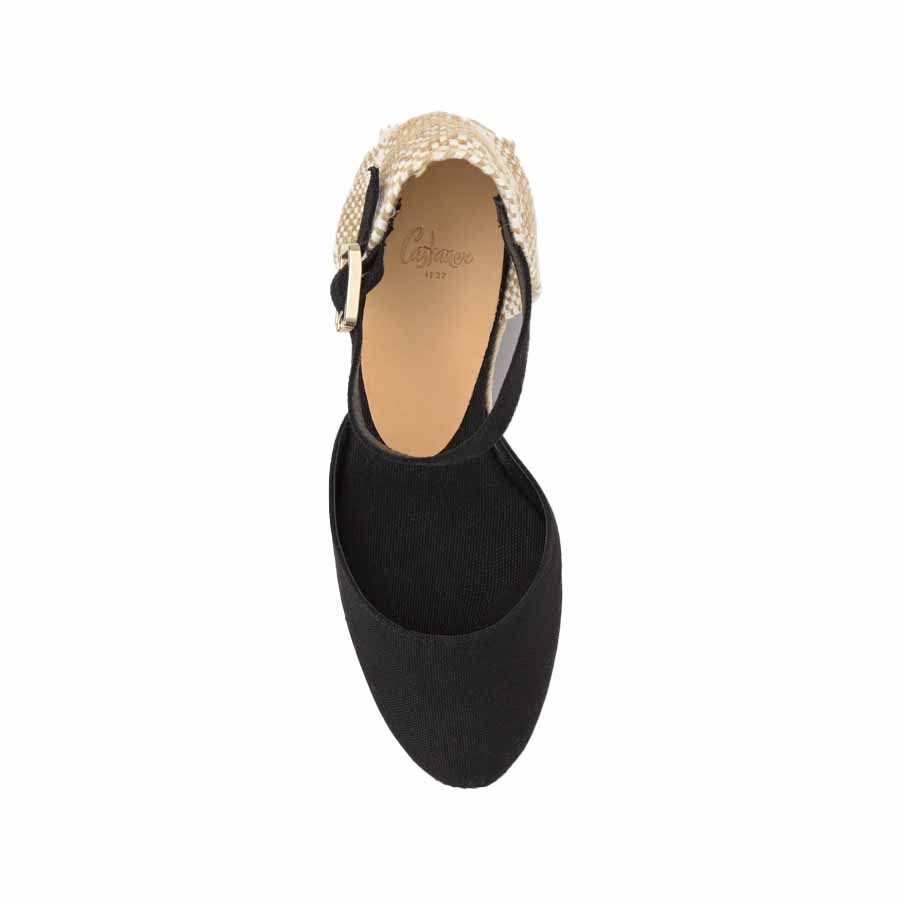 Castañer Carol wedge espadrilles sandal black