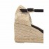 Castañer sandalo Carol espadrillas zeppa nero