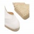 Castañer sandalo Chiara espadrillas zeppa blanco