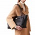 Borbonese large "La Torinese"  shopping bag in black calfskin