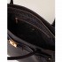 Borbonese large "La Torinese"  shopping bag in black calfskin