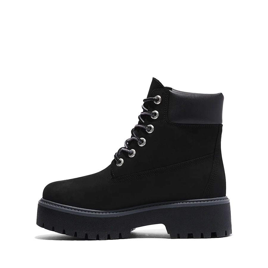Timberland Stone Street 6 inch JET BLACK women's boot