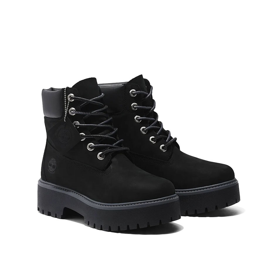 Timberland Stone Street 6 inch JET BLACK women's boot