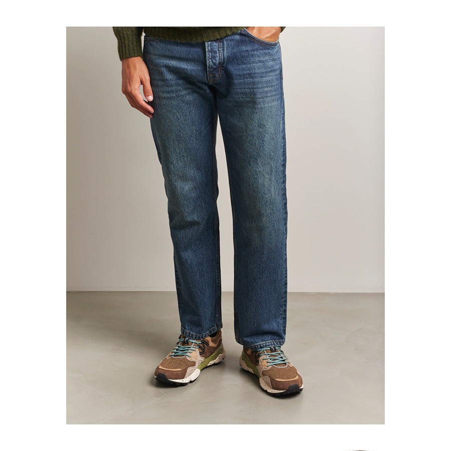 Flower Mountain YAMANO 3 in suede and natural spine fabric