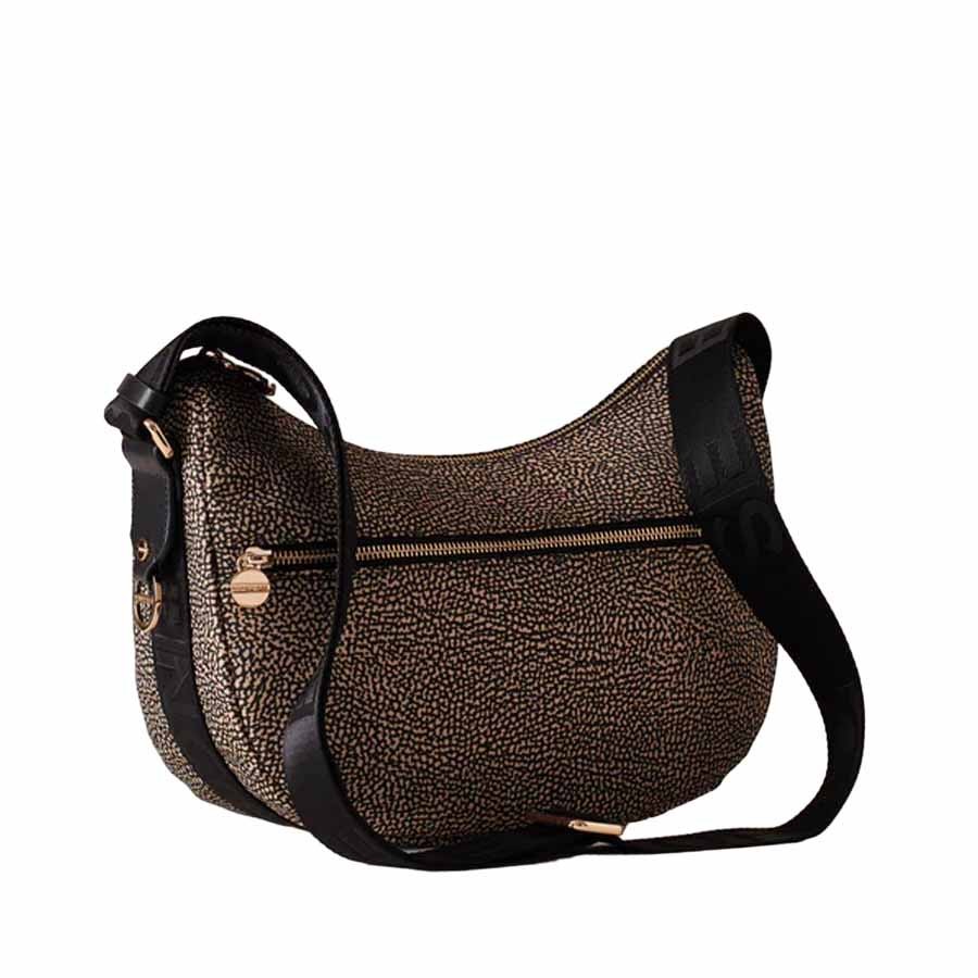 Borbonese Luna Bag Small OpNaturale black