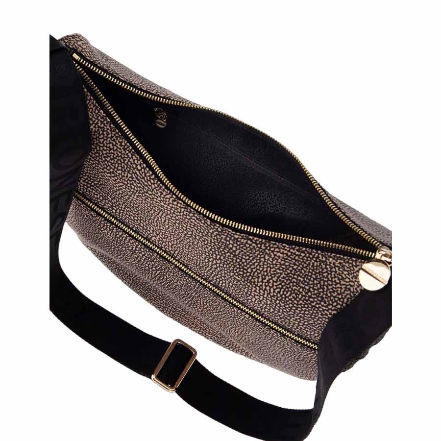 Borbonese Luna Bag Small OpNaturale nero