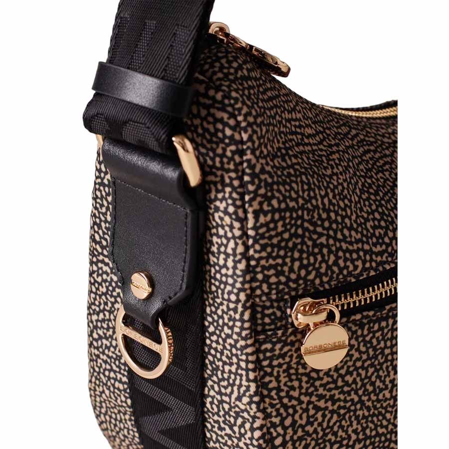 Borbonese Luna Bag Small OpNaturale nero