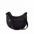 Borbonese bag Luna bag middle Hobo fabric Op dark black