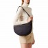 Borbonese bag Luna bag middle Hobo fabric Op dark black