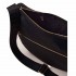 Borbonese borsa Luna bag middle Hobo tessuto Op dark black