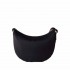 Borbonese borsa Luna bag middle Hobo tessuto Op dark black