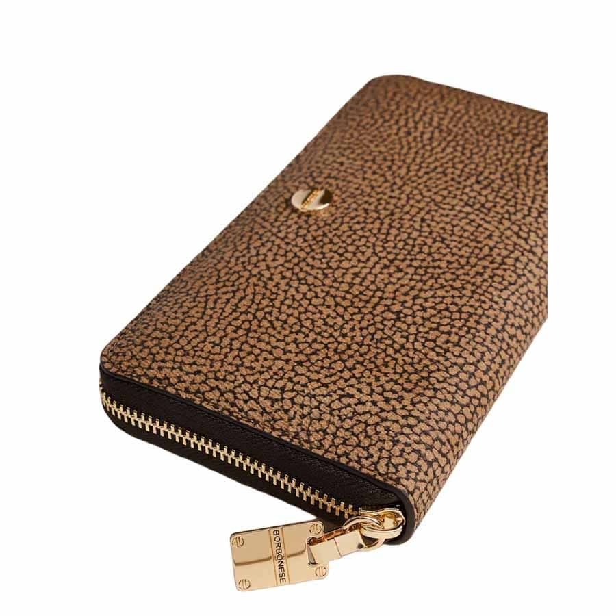 Borbonese wallet zip around graffiti Op natural