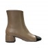 Roberto Festa NEREA mid-heeled boot in taupe/black leather