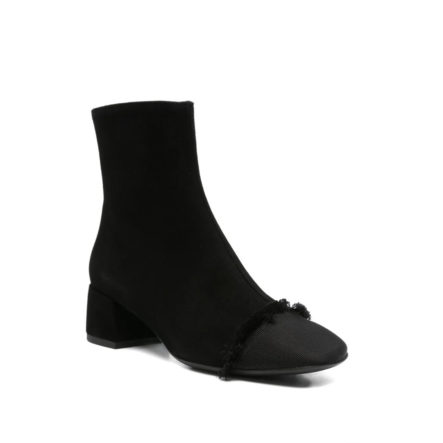 Roberto Festa FIORENE medium heel black suede boot
