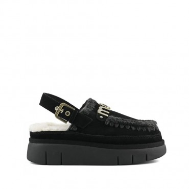 Mou bounce clog back strap black BKBK