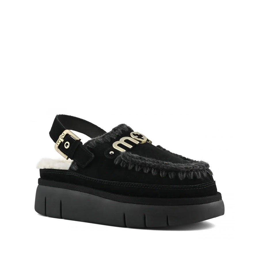 Mou bounce clog back strap black BKBK
