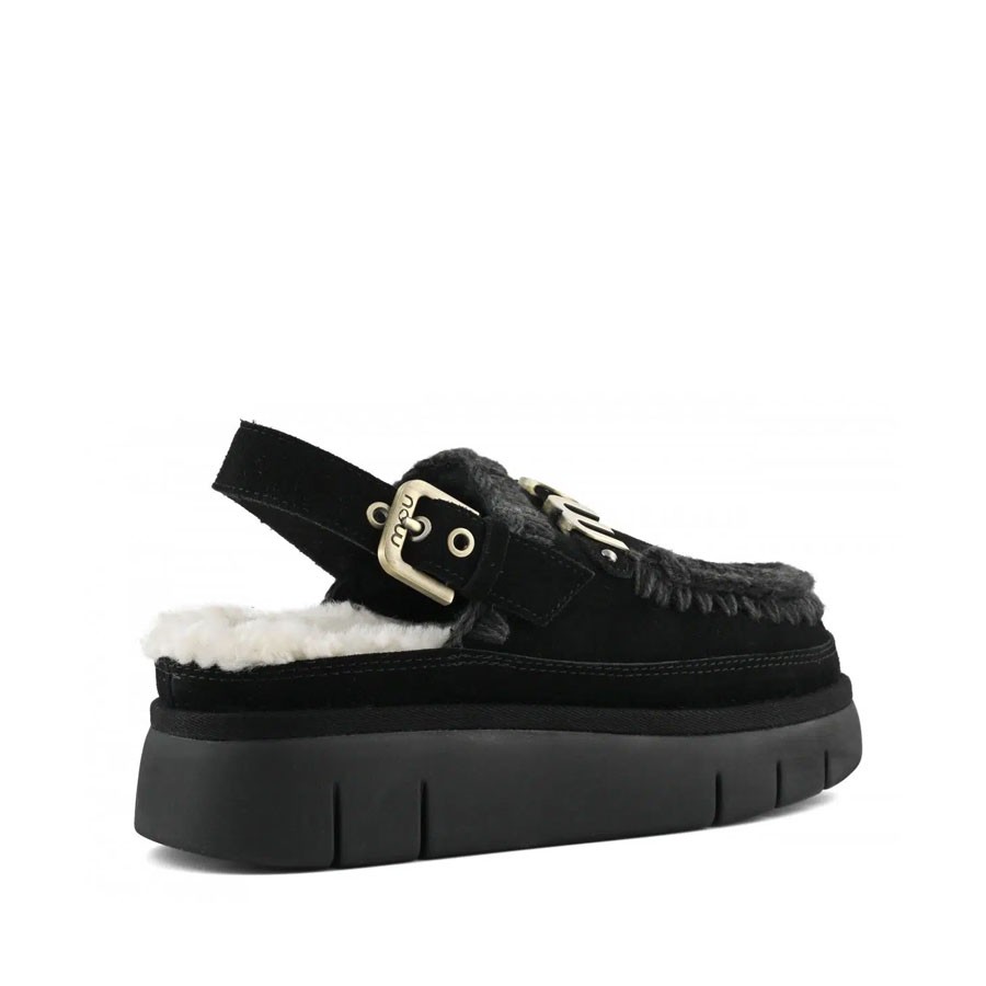 Mou bounce clog back strap black BKBK