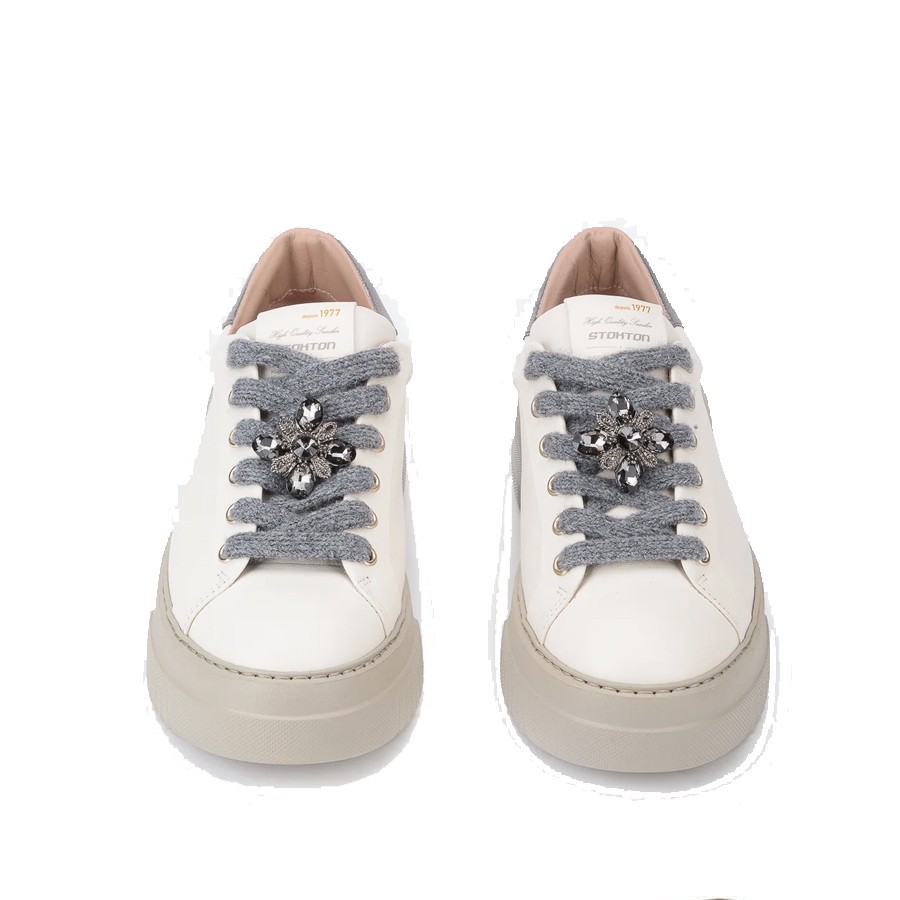 Stokton women's cream sneakers