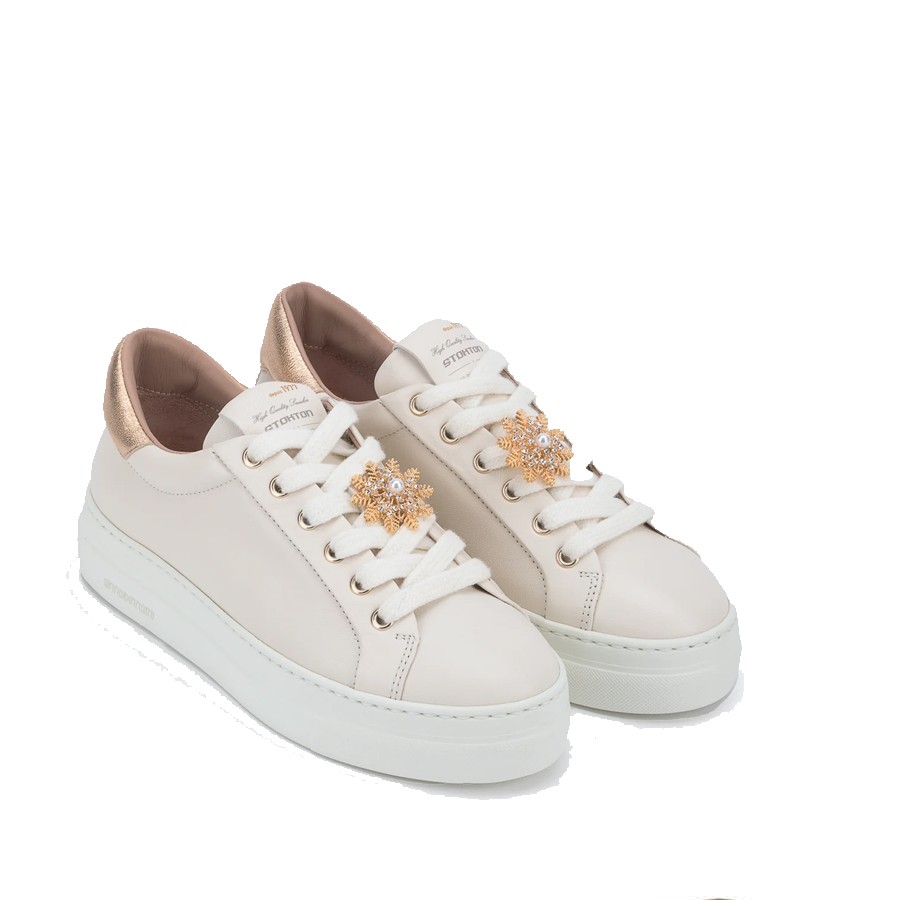 Stokton sneakers low women's cream