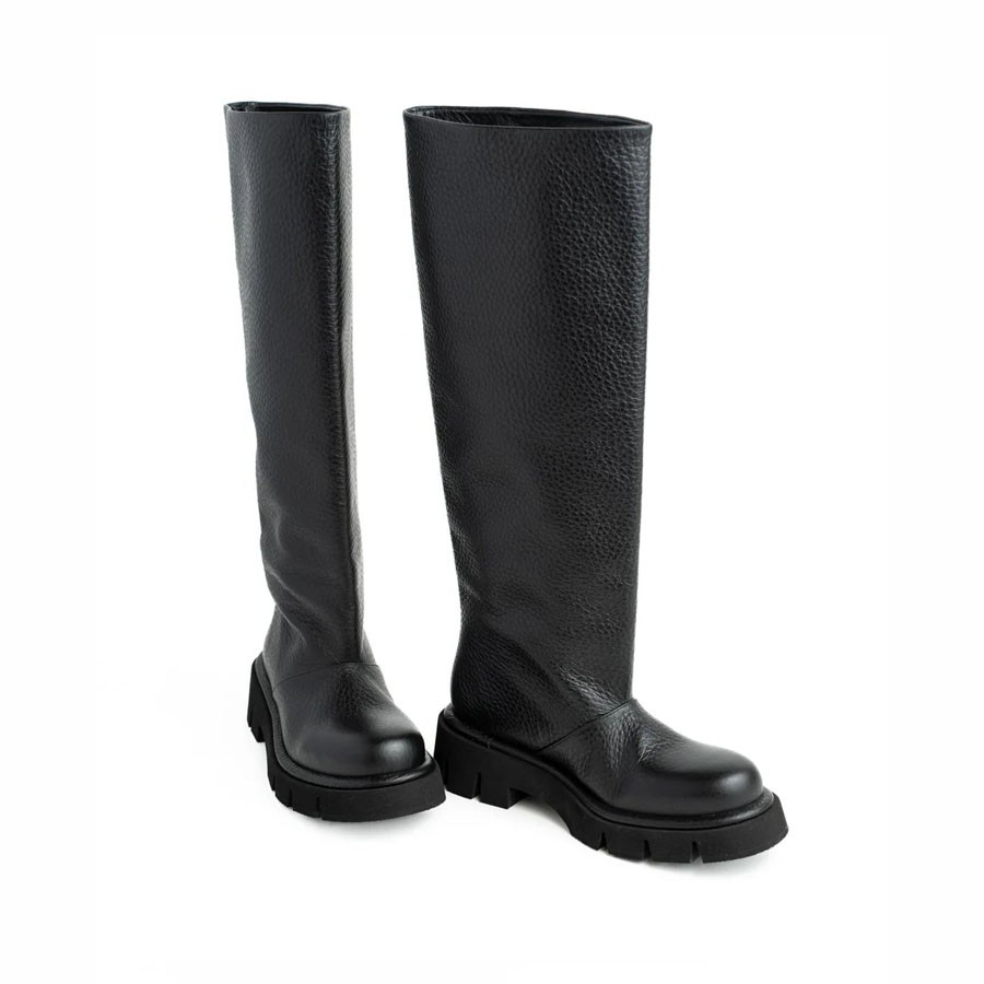 Paloma Barcelò stivale Dores nappa grain black
