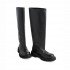 Paloma Barcelò Dores nappa grain black boot