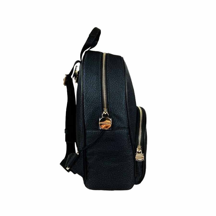 Borbonese zaino tessuto dark black