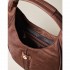 Borbonese borsa Hobo small Cottage tessuto OP noisette