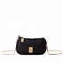 Borbonese mini Cahier shoulder bag in OP fabric in dark black