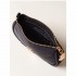 Borbonese mini Cahier shoulder bag in OP fabric in dark black