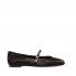 copy of Roberto Festa LIRA moccasin in brushed burgundy colour