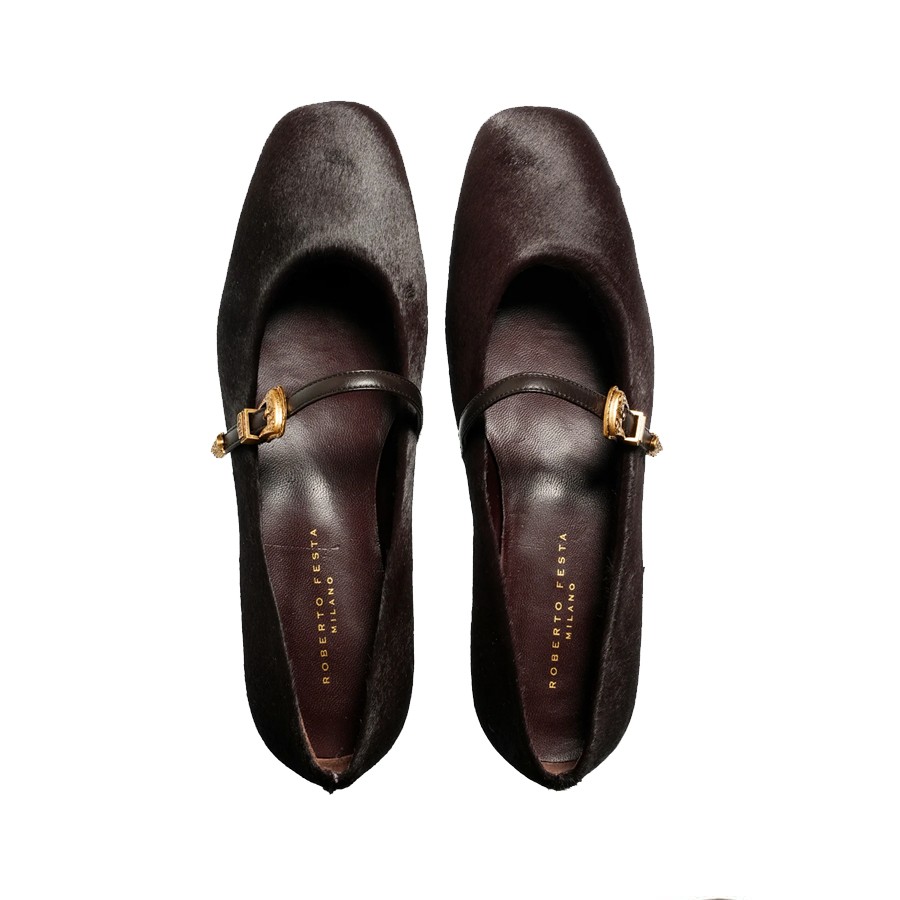 copy of Roberto Festa LIRA moccasin in brushed burgundy colour