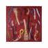 Borbonese foulard seta cinghie 90x90 merlot