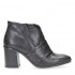 Mjus stivaletti con tacco vitello nero