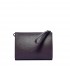 ORCIANI Large micron leather envelope with wristband
