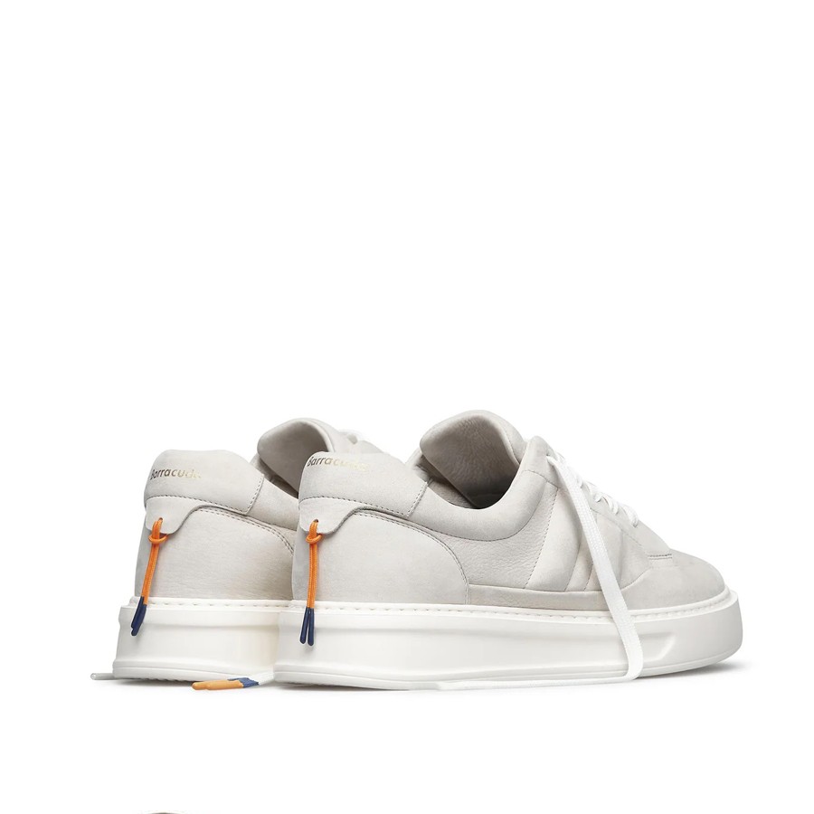 MEN'S SHOES BARRACUDA DENVER in white suede
