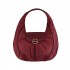 Borbonese borsa Hobo small Cottage tessuto OP merlot