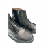 PANTANETTI Men's black/moorsh brushed leather shance