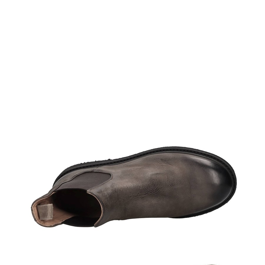 PANTANETTI Men's mocha leather side elastics