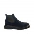 PANTANETTI Men's ankle boot with side elastics in blu suede