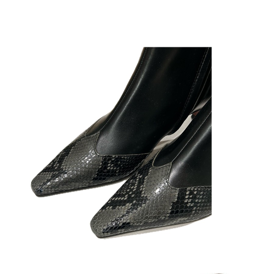 Roberto Festa INGA Black lamb ance soals with medium heel