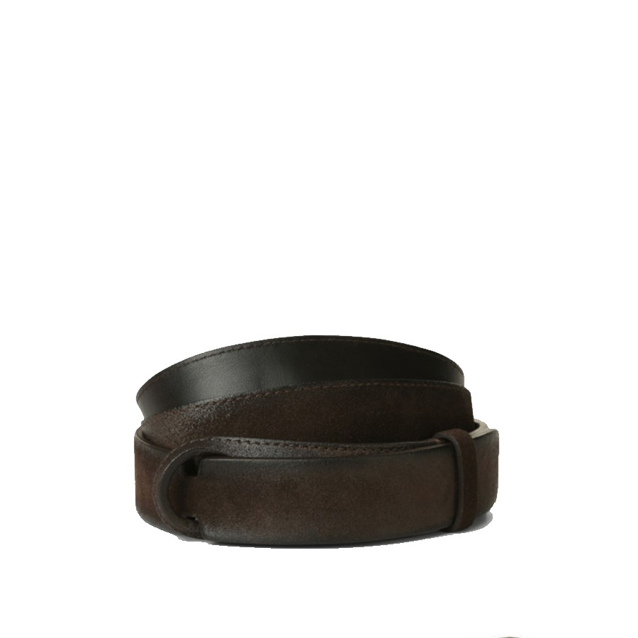 ORCIANI Cintura Nobuckle Cloudy in suede