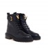 VIA ROMA 15 Black leather amphibian