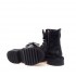 VIA ROMA 15 Black leather amphibian