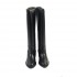 VIA ROMA 15 black leather internal wedge boot